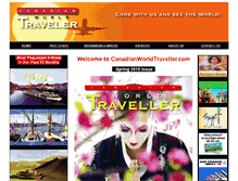 Tablet Screenshot of canadianworldtraveller.com